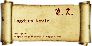 Magdits Kevin névjegykártya